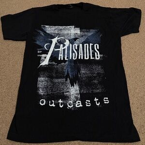Palisades outcasts black band tee